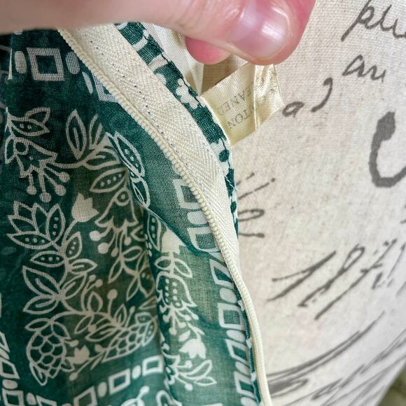 Vintage 70s Susan Small Boho Green Floral Patchwork Print Maxi Prairie Dress - Picture 15 of 15